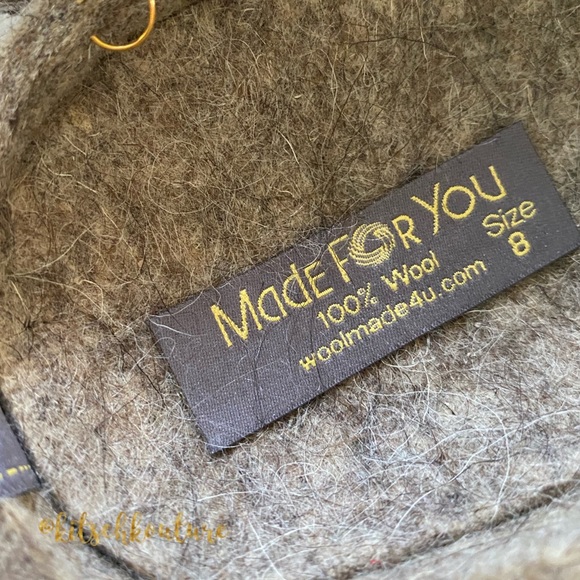 Handmade 100% Wool Clogs - Picture 9 of 11